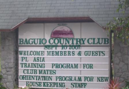 Baguio Country Club Billboard