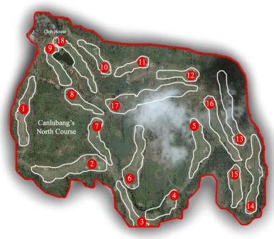 Canlubang Golf Course - North Map