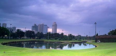 Club Intramuros Golf Course with Manila in the Background