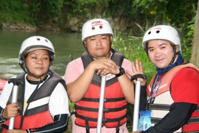 Before Riding our Boat /White Water Rafting in Cagayan de Oro