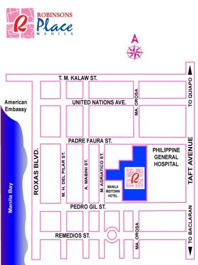 Robinson Plaza Street Map Manila